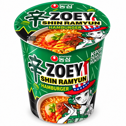 Nongshim – Shin Ramyun KPop Demon Hunters Zoey Burger Hero Cup – 68 g