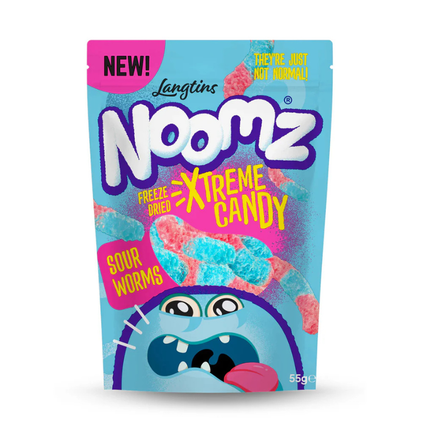 Noomz Xtreme Candy Sour Worms 55g – Caramelle Freeze Dried Acide Croccanti
