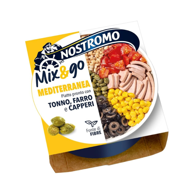 Nostromo Mix&Go Mediterranean Tuna, Spelt, and Capers 190 g