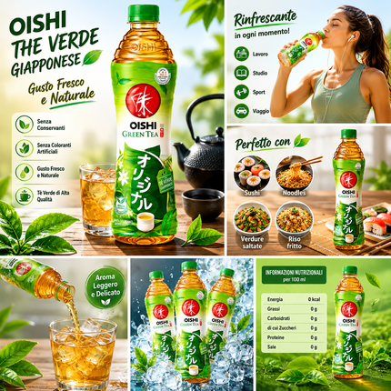 Oishi Green Tea Tè Verde Giapponese 500ml