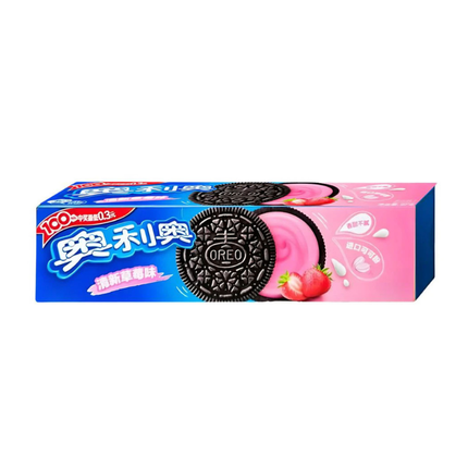 Oreo Strawberry Flavor Biscotti al Cacao con Crema alla Fragola 97 g