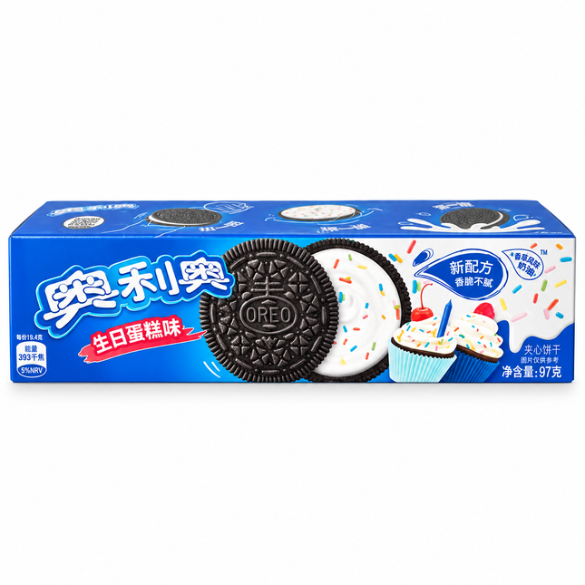 奥利奥生日蛋糕饼干 97克