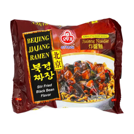 Ottogi Beijing Jjajang Ramen – Noodles con Salsa di Fagioli Neri 135 g