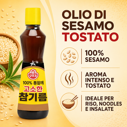 Ottogi Olio di Sesamo Tostato 100% – 160 ml