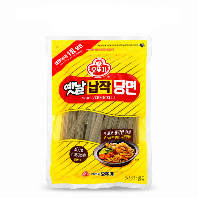 Ottogi Wide Vermicelli – Wide Sweet Potato Vermicelli 400g