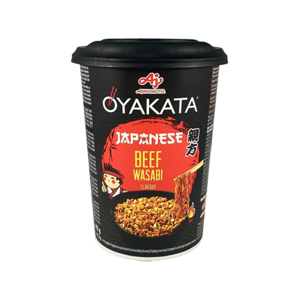 Oyakata Japanese Beef Wasabi Cup 93 g – Japanische Nudeln mit Rindfleisch und Wasabi