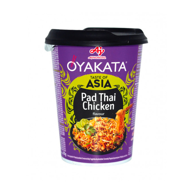 Oyakata Taste of Asia Pad Thai Chicken Cup – Instant Noodles Pad Thai Flavor with Chicken 93 g