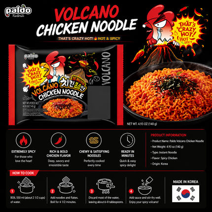 Paldo Volcano Chicken Noodle 140 g