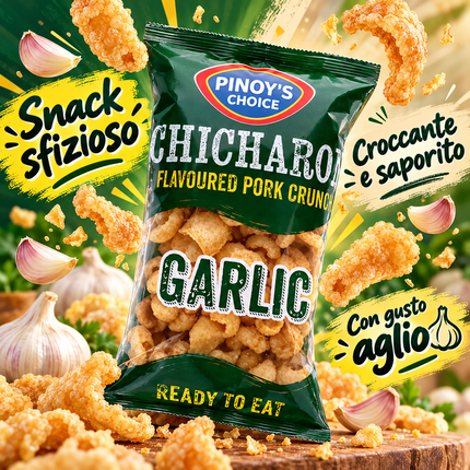 Pinoy's Choice Chicharon Pork Crunch Gusto Aglio 100 g