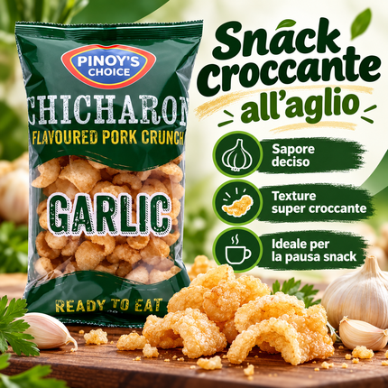 Pinoy's Choice Chicharon Pork Crunch Gusto Aglio 100 g