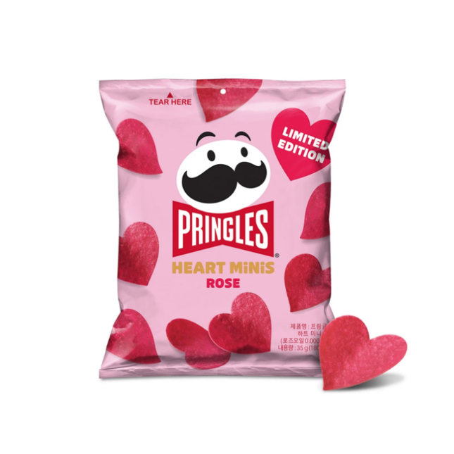 Pringles Hearts Minis Rose – Snack di Patate 35 g
