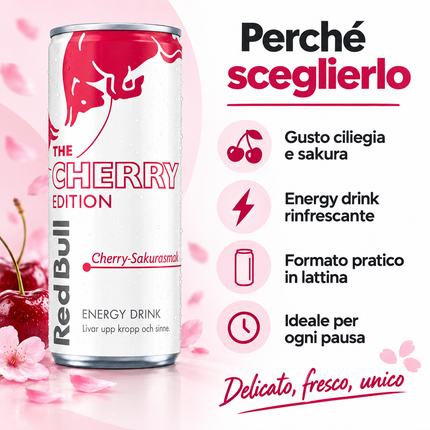 Red Bull Cherry Sakura – Energy Drink 250 ml