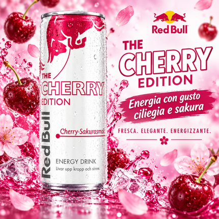 Red Bull Cherry Sakura – Energy Drink 250 ml