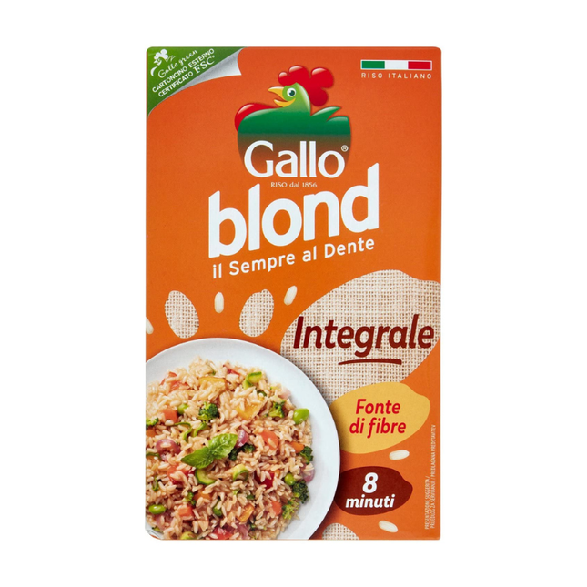 Riso Gallo Blond Integrale – Riso Integrale a Cottura Rapida 1kg