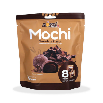 Royal Family Mochi Chocolate Flavor 120g – Mochi Giapponese Ripieno al Cioccolato (8 Pezzi)
