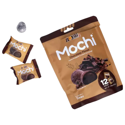 Royal Family Mochi Chocolate Flavor 180g – Mochi Giapponese Ripieno al Cioccolato (12 Pezzi)