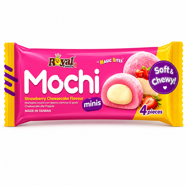 Royal Family Mochi Minis Strawberry Cheesecake Flavour 40g