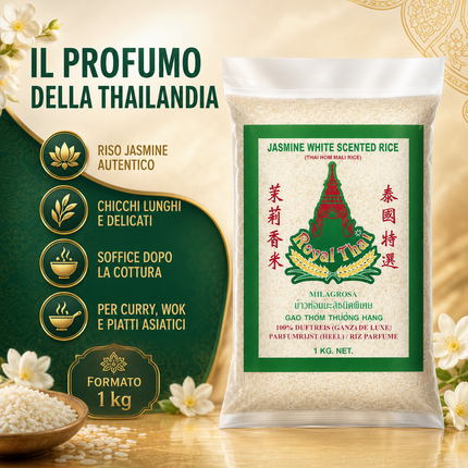 Royal Thai Jasmine Scented Thai Hom Mali Rice – 1 kg AAAAA