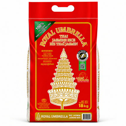 Royal Umbrella Thai Jasmine Rice 18kg – 100% Original Thai
