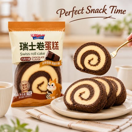 SIMDMYUR Swiss Roll Cake al Cioccolato 75 g