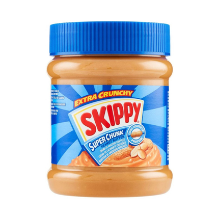 SKIPPY Super Chunk Extra Crunchy Peanut Butter – Burro di Arachidi Croccante 340 g