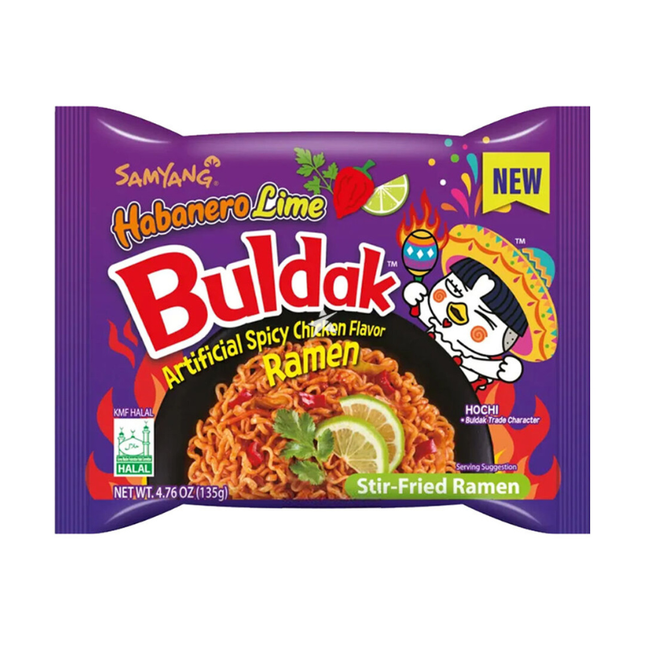 Samyang Buldak Habanero Lime Ramen Stir-Fried 135 g