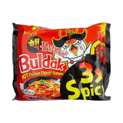 Samyang Buldak Hot Chicken Flavor Ramen 3x Scharf – 140 g