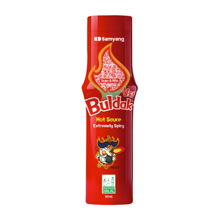 Samyang Buldak Hot Sauce Extremely Spicy – Extrem scharfe koreanische Sauce 165 ml