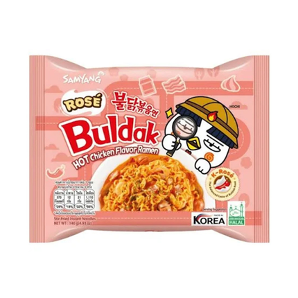 Samyang Buldak Rosé Hot Chicken Flavor Spicy Ramen Noodles