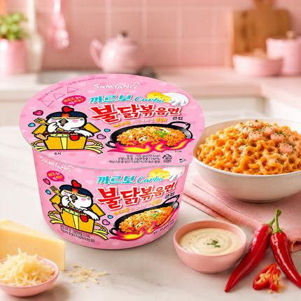 Samyang Buldak Carbo Hot Chicken Flavor Ramen Bowl 105 g