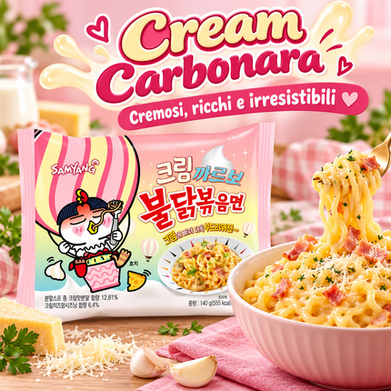 Samyang Buldak Creamy Carbonara Ramen Noodles Piccanti
