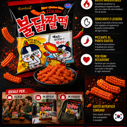 Samyang Buldak Jjaldduk Hot Chicken Flavor Snack 90g