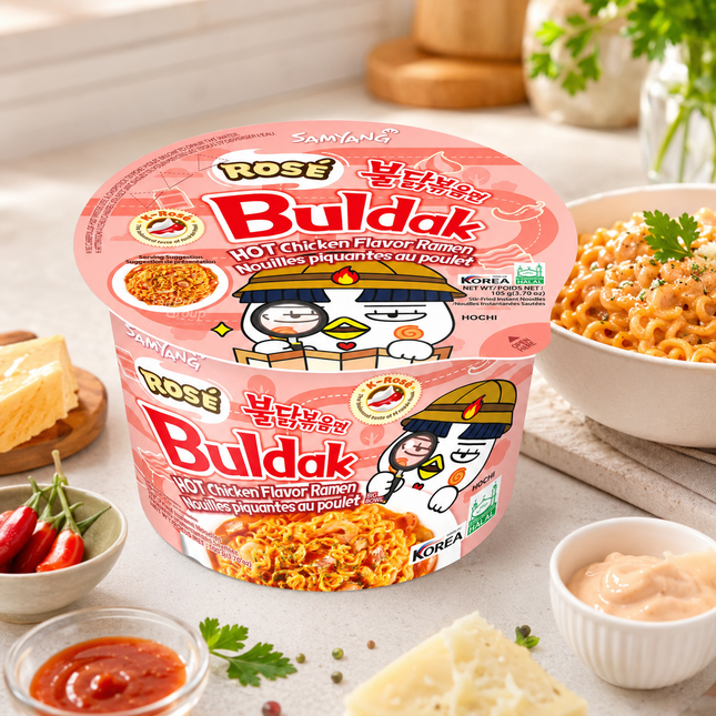 Samyang Buldak Rosé Hot Chicken Flavor Ramen Bowl 105 g