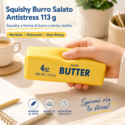 Squishy Salty Butter Antistress 113 g – Butter Squishy Slow Rising