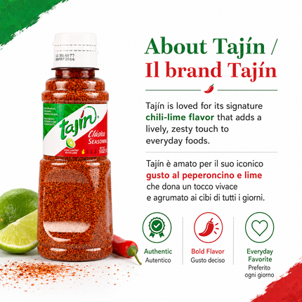 Tajín Clásico Seasoning with Lime and Chili 142 g
