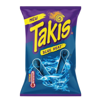 Takis Blue Heat, riccioli di tortillas al gusto di chili e lime da 100g