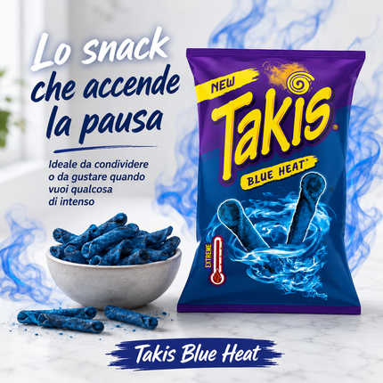 Takis Blue Heat, Chili-Limetten-Tortilla-Locken, 100g