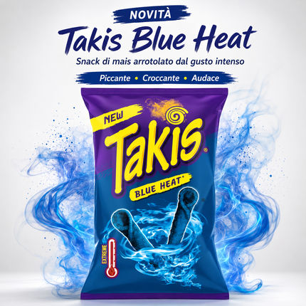 Takis Blue Heat, Chili-Limetten-Tortilla-Locken, 100g