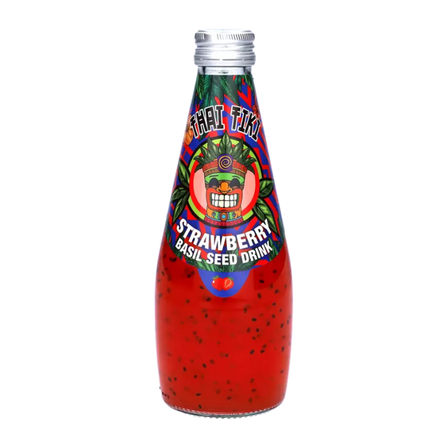 Thai Tiki Strawberry Basil Seed Drink 290 ml