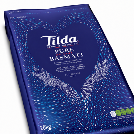 Tilda Pure Original Basmati Rice 20kg – Riso Basmati Premium a Chicco Lungo