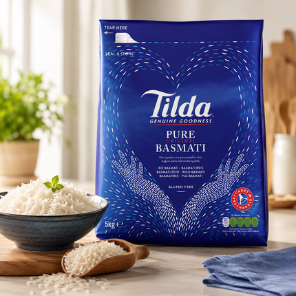 Tilda Pure Original Basmati Rice 5kg – Riso Basmati Premium a Chicco Lungo