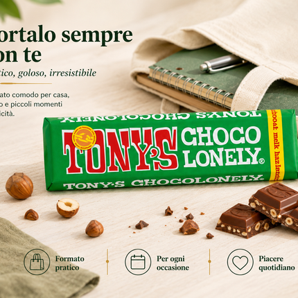 Tony's Chocolonely Milk Chocolate with Hazelnuts 47g