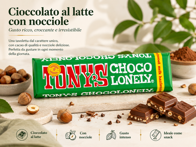 Tony's Chocolonely Milchschokolade Haselnuss 47g