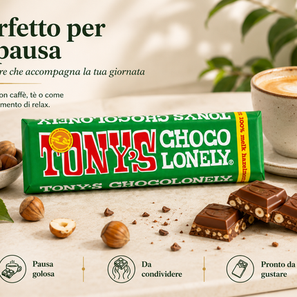 Tony's Chocolonely Milk Chocolate with Hazelnuts 47g