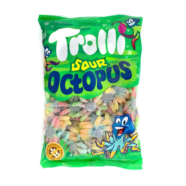 Trolli Sour Octopus – Caramelle Gommose Acide 1 kg