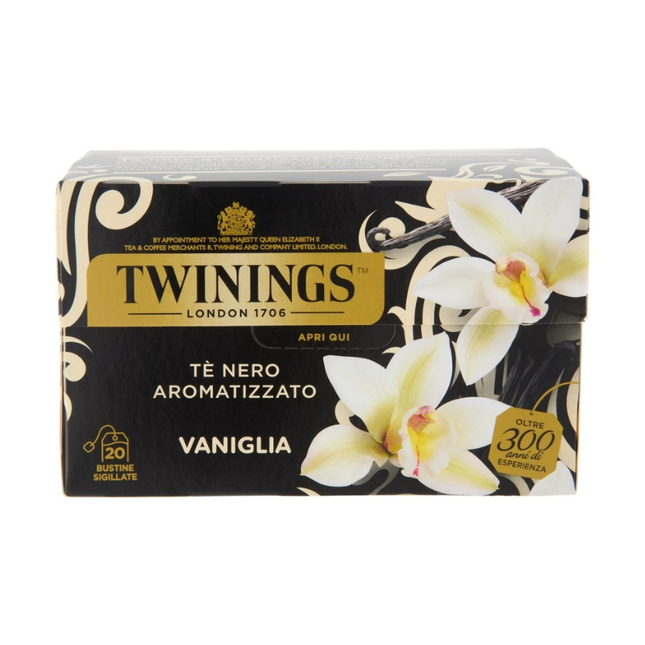 Twinings Tè Nero Aromatizzato Vaniglia – 20 Filtri Sigillati 50 g