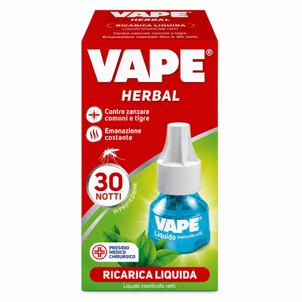 Vape Herbal Mosquito Repellent Liquid Refill – 30 Nights of Protection, 36 ml
