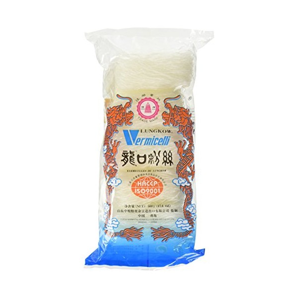 Vermicelli di Lungkow – 500g | Spaghetti di Soia Cinesi Tradizionali