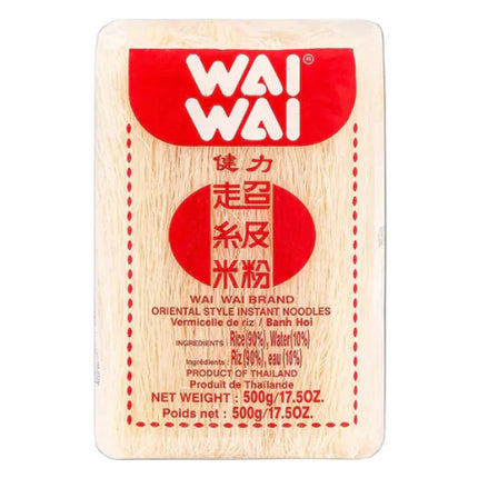 Vermicelli di Riso Wai Wai – 500g | Noodles di Riso Stile Orientale – Prodotto in Thailandia