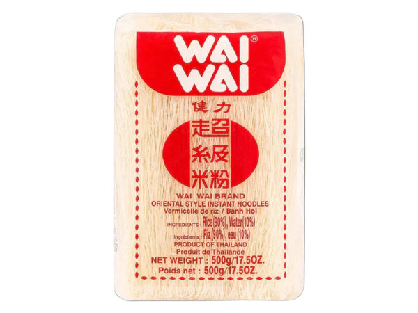 Vermicelli di Riso Wai Wai – 500g | Noodles di Riso Stile Orientale – Prodotto in Thailandia
